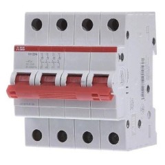 Рубильник модульный ABB 4П 50А рычаг красный SD204/50 (выключатель нагрузки) 2CDD284101R0050