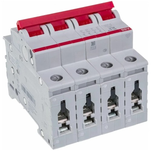 ABB SD204 Рубильник 4P 50A рычаг красный