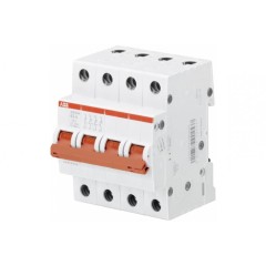 Рубильник модульный ABB 4П 63А рычаг красный SD204/63 (выключатель нагрузки) 2CDD284101R0063