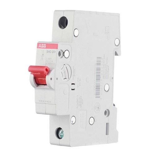ABB SHD201 Рубильник 1P 25A рычаг красный