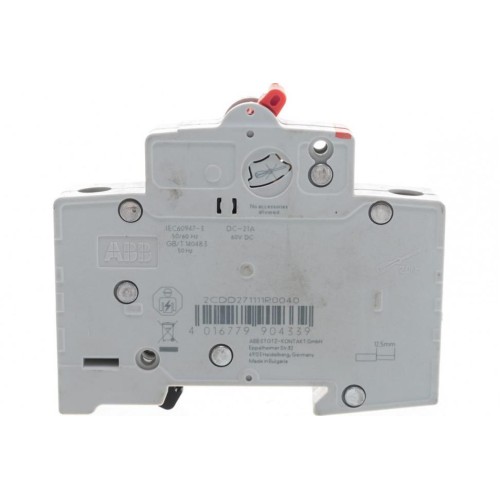 ABB SHD201 Рубильник 1P 40A рычаг красный