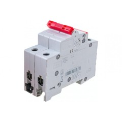 Рубильник модульный ABB 2П 16А рычаг красный однофазный SHD202/16 (выключатель нагрузки) 2CDD272111R0016