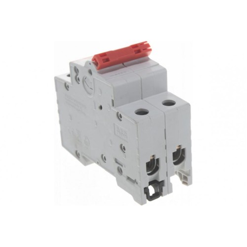 ABB SHD202 Рубильник 2P 25A рычаг красный
