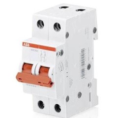 Рубильник модульный ABB 2П 32А рычаг красный однофазный SHD202/32 (выключатель нагрузки) 2CDD272111R0032