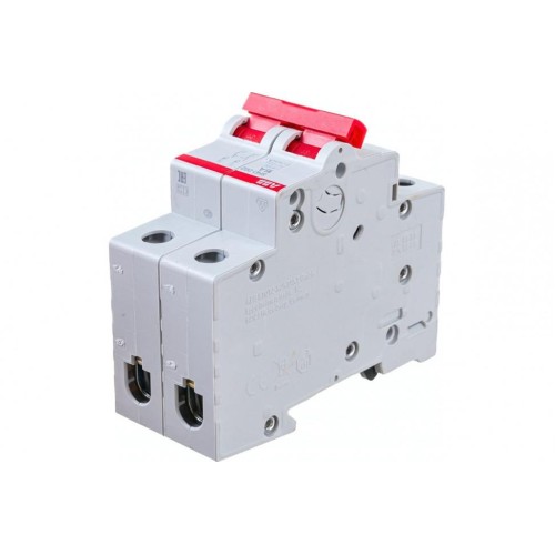 ABB SHD202 Рубильник 2P 32A рычаг красный