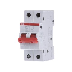 Рубильник модульный ABB 2П 63А рычаг красный однофазный SHD202/63 (выключатель нагрузки) 2CDD272111R0063
