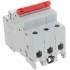 ABB SHD203 Рубильник 3P 40A рычаг красный