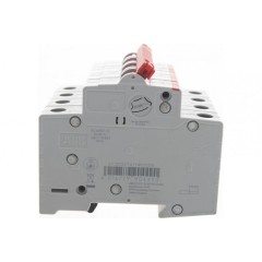 Рубильник модульный ABB 4П 25А рычаг красный трехфазный SHD204/25 (выключатель нагрузки) 2CDD274111R0025