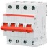 ABB SHD204 Рубильник 4P 63A рычаг красный