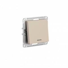 ATLASDESIGN 1-кл ПЕРЕКЛЮЧАТЕЛЬ с подсветкой, сх.6а, 10АХ, механизам, ПЕСОЧНЫЙ, ATN001263