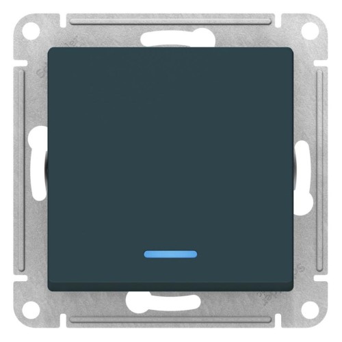 ATLASDESIGN 1-кл ПЕРЕКЛЮЧАТЕЛЬ с подсветкой, сх.6а, 10АХ, механизм, ИЗУМРУД, ATN000863