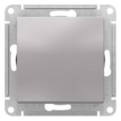 ATLASDESIGN 1-клавишный ПЕРЕКЛЮЧАТЕЛЬ, сх.6, 10АХ, механизм, АЛЮМИНИЙ, ATN000361