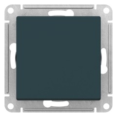 ATLASDESIGN 1-клавишный ВЫКЛЮЧАТЕЛЬ 2-полюсный, 10А, мех., ИЗУМРУД, ATN000821
