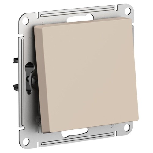 ATLASDESIGN 1-клавишный ВЫКЛЮЧАТЕЛЬ 2-полюсный, 10А, мех., ПЕСОЧНЫЙ, ATN001221