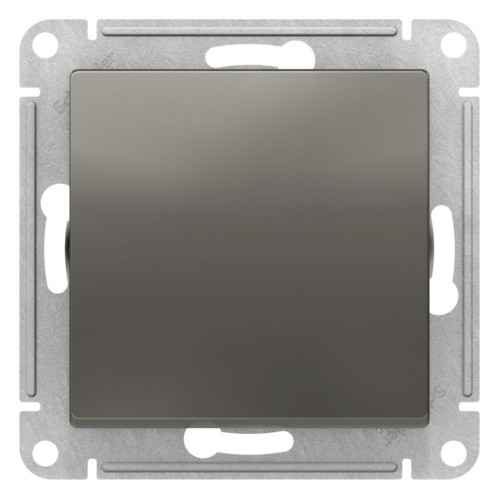 ATLASDESIGN 1-клавишный ВЫКЛЮЧАТЕЛЬ 2-полюсный, 10А, мех., СТАЛЬ, ATN000921