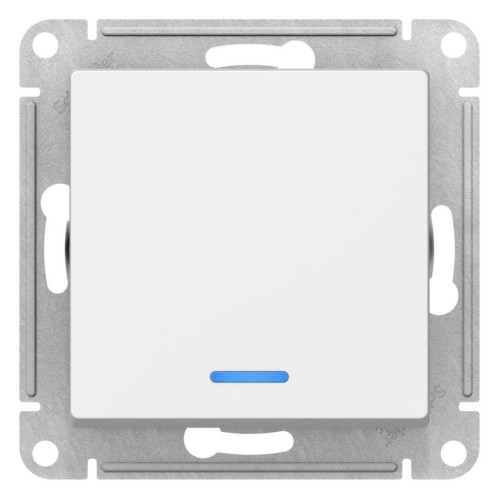 ATLASDESIGN 1-клавишный ВЫКЛЮЧАТЕЛЬ с подсветкой, сх.1а, 10АХ, механизм, БЕЛЫЙ, ATN000113