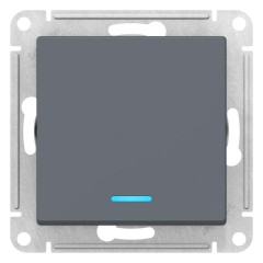 ATLASDESIGN 1-клавишный ВЫКЛЮЧАТЕЛЬ с подсветкой, сх.1а, 10АХ, механизм, ГРИФЕЛЬ, ATN000713