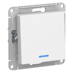 ATLASDESIGN 1-клавишный ВЫКЛЮЧАТЕЛЬ с подсветкой, сх.1а, 10АХ, механизм, ЛОТОС, ATN001313