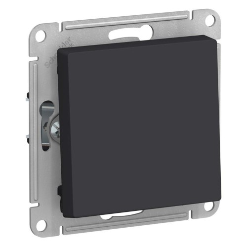 ATLASDESIGN 1-клавишный ВЫКЛЮЧАТЕЛЬ, сх.1, 10АХ, механизм, КАРБОН, ATN001011