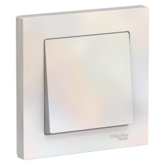 ATLASDESIGN 1-клавишный ВЫКЛЮЧАТЕЛЬ, сх.1, 10АХ, в сборе, ЖЕМЧУГ, ATN000412