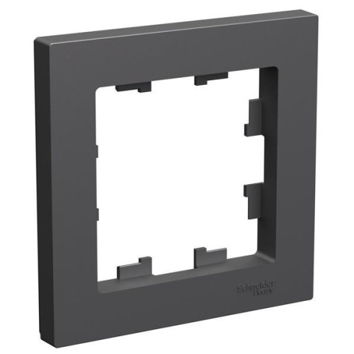 ATLASDESIGN 1-постовая РАМКА, БАЗАЛЬТ, ATN001401