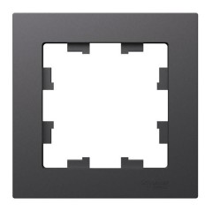 ATLASDESIGN 1-постовая РАМКА, БАЗАЛЬТ, ATN001401