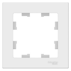 ATLASDESIGN 1-постовая РАМКА, БЕЛЫЙ, ATN000101