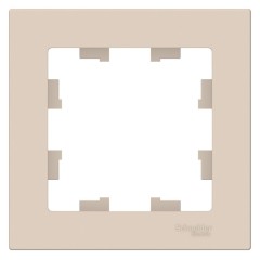 ATLASDESIGN 1-постовая РАМКА, БЕЖЕВЫЙ, ATN000201