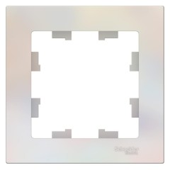 ATLASDESIGN 1-постовая РАМКА, ЖЕМЧУГ, ATN000401