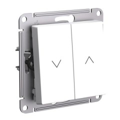 ATLASDESIGN 2-клавишный ВЫКЛЮЧАТЕЛЬ ЖАЛЮЗИ, 10А, мех., БЕЛЫЙ, ATN000119