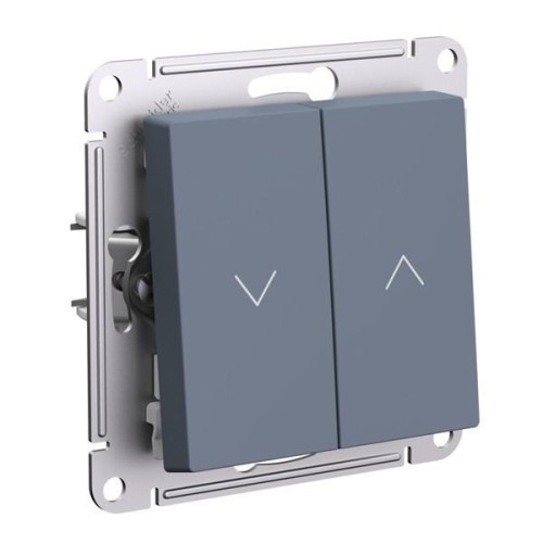 ATLASDESIGN 2-клавишный ВЫКЛЮЧАТЕЛЬ ЖАЛЮЗИ, 10А, мех., ГРИФЕЛЬ, ATN000719