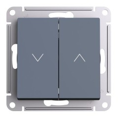 ATLASDESIGN 2-клавишный ВЫКЛЮЧАТЕЛЬ ЖАЛЮЗИ, 10А, мех., ГРИФЕЛЬ, ATN000719