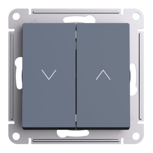 ATLASDESIGN 2-клавишный ВЫКЛЮЧАТЕЛЬ ЖАЛЮЗИ, 10А, мех., ГРИФЕЛЬ, ATN000719