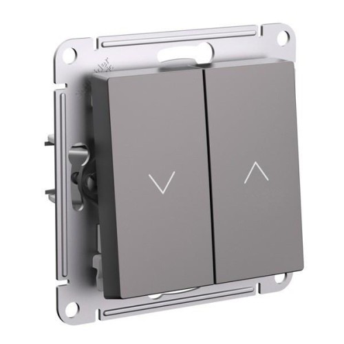 ATLASDESIGN 2-клавишный ВЫКЛЮЧАТЕЛЬ ЖАЛЮЗИ, 10А, мех., МОККО, ATN000619