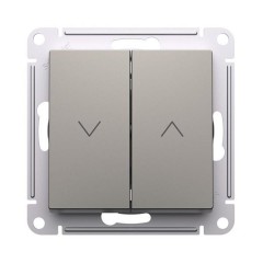 ATLASDESIGN 2-клавишный ВЫКЛЮЧАТЕЛЬ ЖАЛЮЗИ, 10А, мех., ШАМПАНЬ, ATN000519