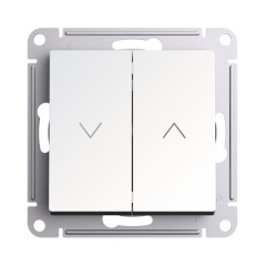 ATLASDESIGN 2-клавишный ВЫКЛЮЧАТЕЛЬ ЖАЛЮЗИ, 10А, мех., ЖЕМЧУГ, ATN000419