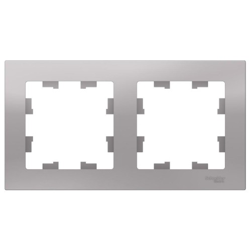 ATLASDESIGN 2-постовая РАМКА, универсальная, АЛЮМИНИЙ, ATN000302