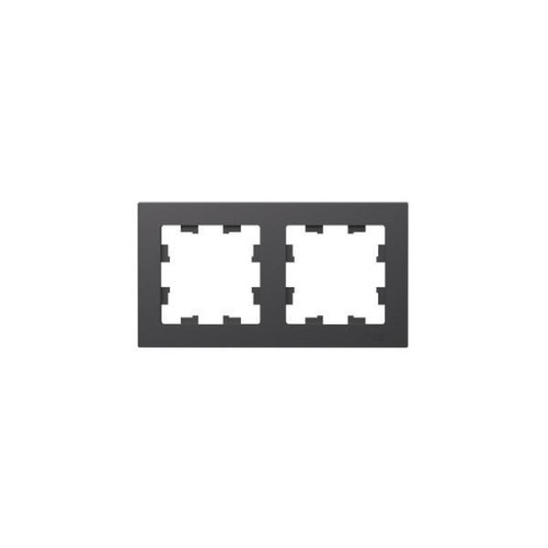 ATLASDESIGN 2-постовая РАМКА, универсальная, БАЗАЛЬТ, ATN001402