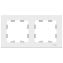 ATLASDESIGN 2-постовая РАМКА, универсальная, БЕЛЫЙ, ATN000102