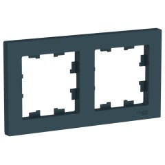 ATLASDESIGN 2-постовая РАМКА, универсальная, ИЗУМРУД, ATN000802