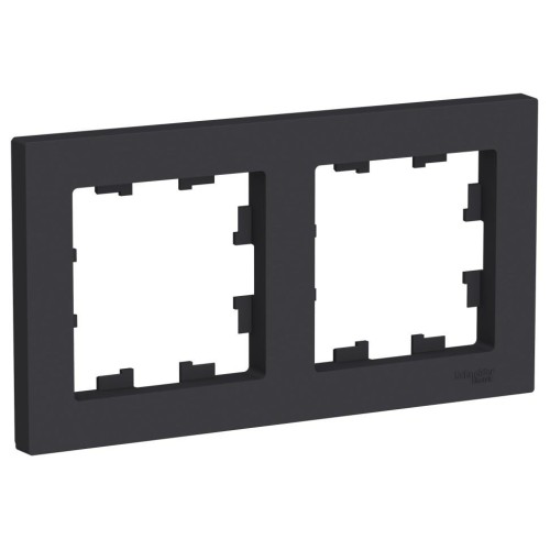 ATLASDESIGN 2-постовая РАМКА, универсальная, КАРБОН, ATN001002