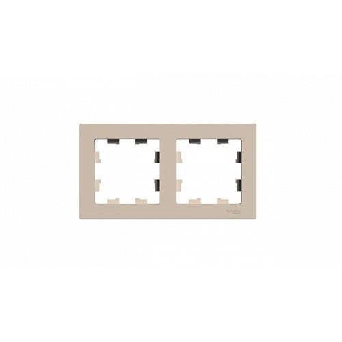 ATLASDESIGN 2-постовая РАМКА, универсальная, ПЕСОЧНЫЙ, ATN001202