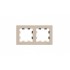 ATLASDESIGN 2-постовая РАМКА, универсальная, ПЕСОЧНЫЙ, ATN001202