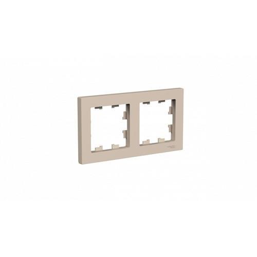 ATLASDESIGN 2-постовая РАМКА, универсальная, ПЕСОЧНЫЙ, ATN001202