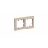 ATLASDESIGN 2-постовая РАМКА, универсальная, ПЕСОЧНЫЙ, ATN001202
