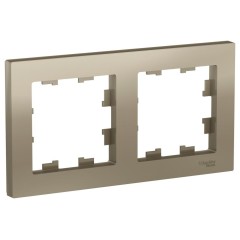 ATLASDESIGN 2-постовая РАМКА, универсальная, ШАМПАНЬ, ATN000502