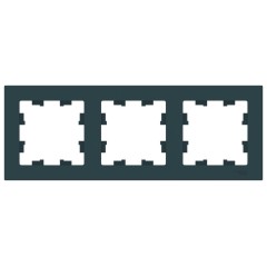 ATLASDESIGN 3-постовая РАМКА, универсальная, ИЗУМРУД, ATN000803