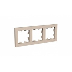 ATLASDESIGN 3-постовая РАМКА, универсальная, ПЕСОЧНЫЙ, ATN001203