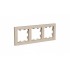 ATLASDESIGN 3-постовая РАМКА, универсальная, ПЕСОЧНЫЙ, ATN001203