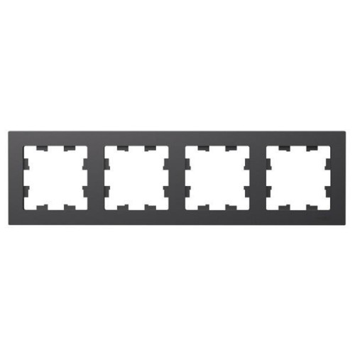 ATLASDESIGN 4-постовая РАМКА, универсальная, БАЗАЛЬТ, ATN001404